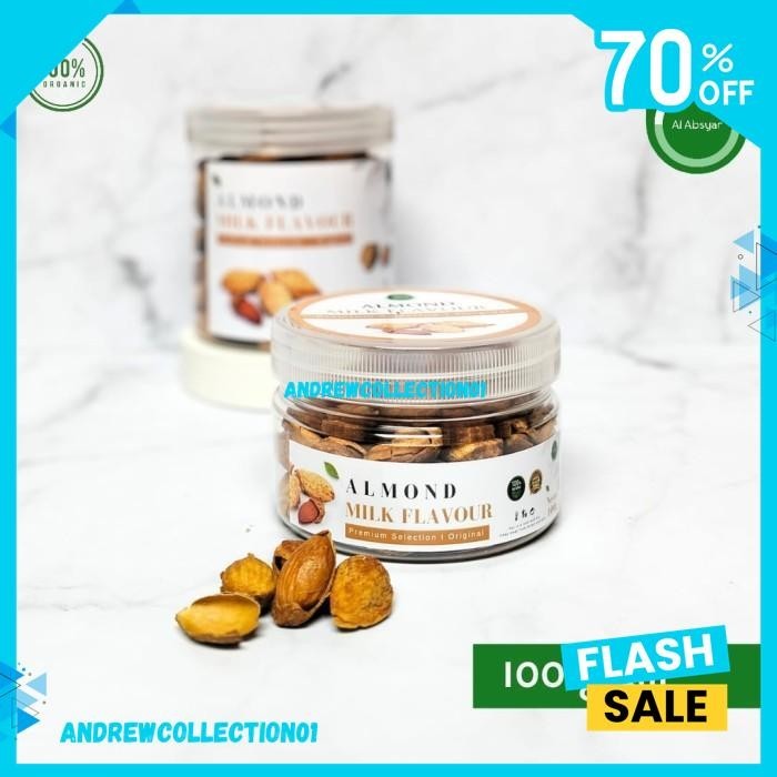 

ALMOND CANGKANG SUSU BUTTER MILK TOPLES ROASTED HEALTHY FOOD PREMIUM DIJAMIN GRATIS ONGKIR