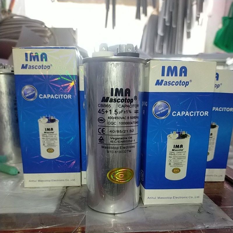 CAPASITOR AC DOUBLE "IMA MASCOTOP"45+