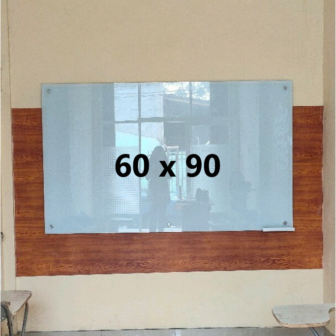 

glass board murah 60 x 90 cm - non magnet