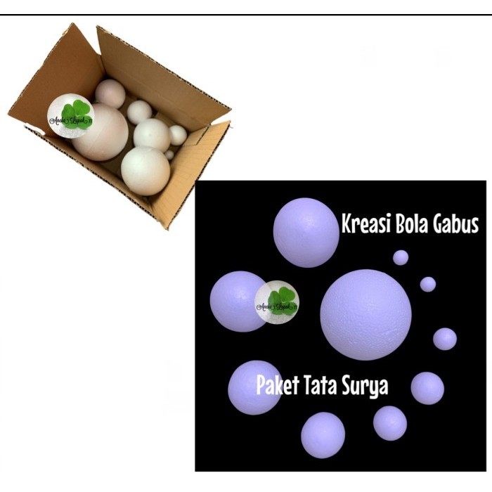 

Paket Tata Planet Matahari Bola Gabus Styrofoam 10 Pcs