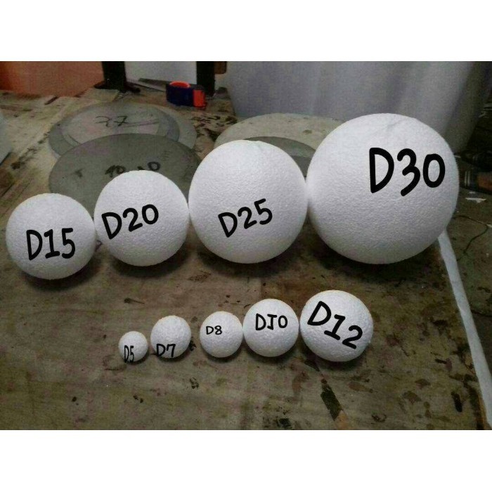 

Satu Set Bola Styrofoam Sesuai Gambar Dari D5Cm - D30Cm Total 9Pcs