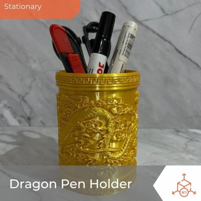 

Tempat Pulpen, Desk Organizer, Pen & Stationary Holder Naga Dragon Kualitas Premium