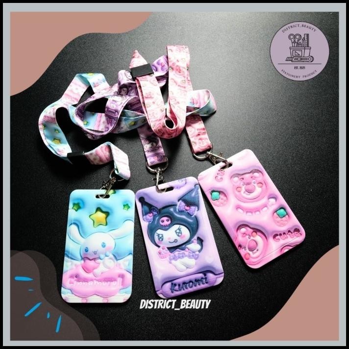 

BEST DEAL LANYARD ID CARD SANRIO CARD HOLDER TALI TRANSPORTASI MULTIFUNGSI ID CA !!!!!!