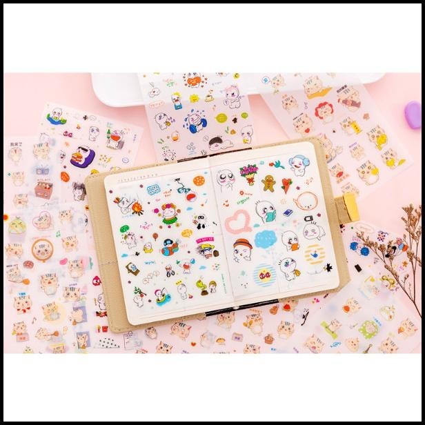 

TERMURAH STIKER KARTUN KOREA LUCU ( SET 6 LBR ) !!