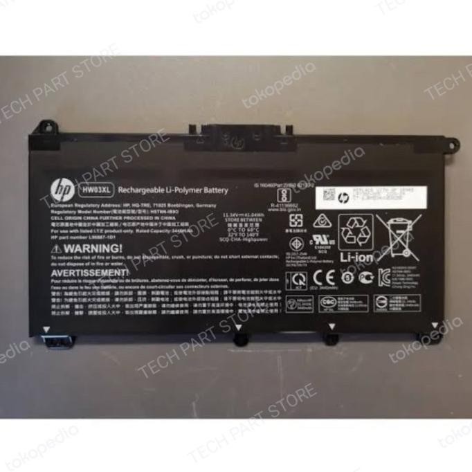 BATERAI LAPTOP HW03XL For HP 240 G9 250 G9 SERIES ORIGINAL