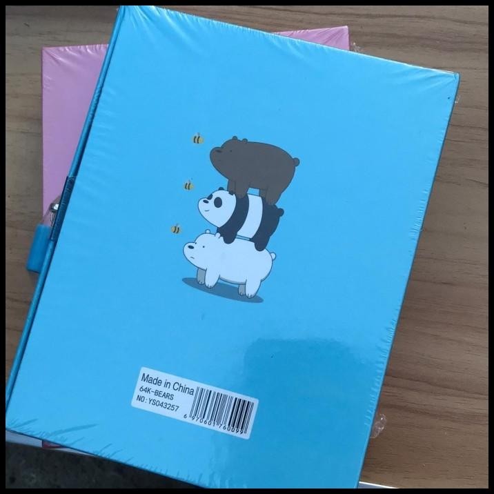 

BEST DEAL BUKU GEMBOK WE BARE EBARS BUKU DIARY WE BARE BEARS !!!!