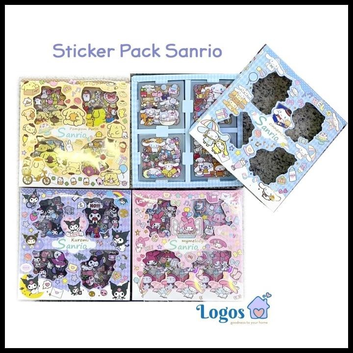 

GRATIS ONGKIR STICKER PACK SANRIO STIKER BOX KARAKTER KARTUN JEPANG DECO WATERPROOF !!!