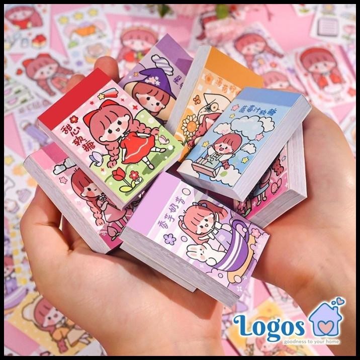 

HOT DEAL MINI STICKER BUKU STIKER KECIL MOMO KARTUN KOREA LUCU JURNAL DIARY !!!