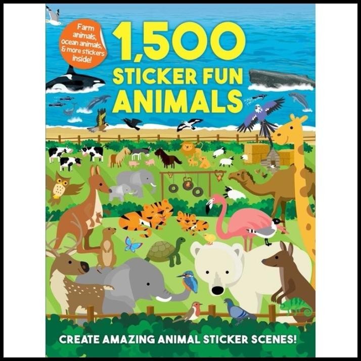 

TERMURAH 1500 STICKER FUN ANIMALS - REUSABLE STICKER !
