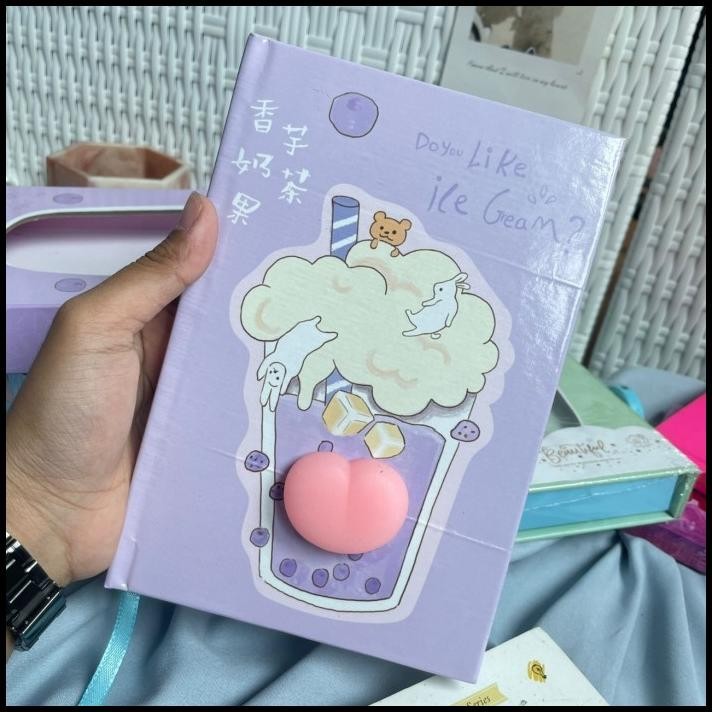 

TERBARU BUKU TULIS GEMBOK BOBA SQUISHY KERTAS FULL COLOUR SUPER CUTE TERMURAH