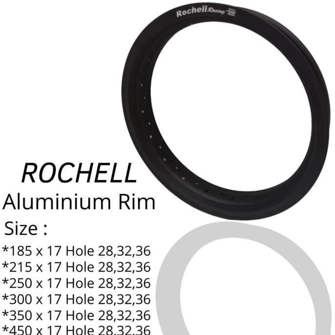 VELG RIM / VELG RUJI / VELG MOTOR ROCHELL LUBANG/HOLE 36 RING 17 X 185