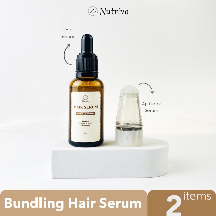 Nutrivo Applicator Serum Rambut with Nutrivo Hair Serum I Bundling