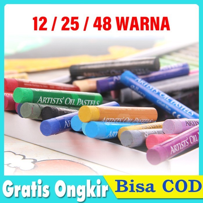 

populer] Crayon Washable Krayon Oil Pastel Pentel 12 / 25 / 48 Warna