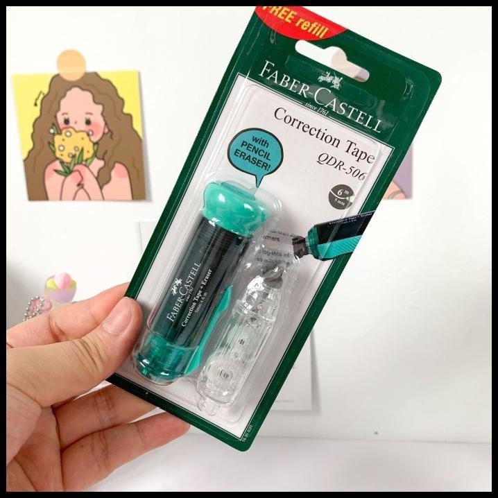 

BEST DEAL CORRECTION TAPE FABER CASTELL SET DENGAN REFILL DAN PENGHAPUS ALAT STA !!!