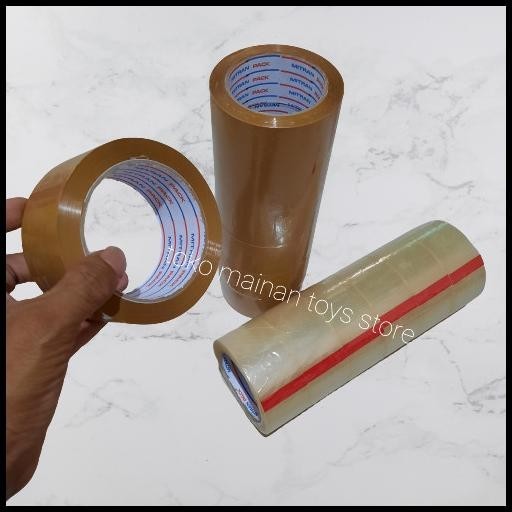

TERMURAH LAKBAN ISOLASI OPP TAPE ATK DAYA REKAT KUAT UK 48 MM TEBAL 45 MICRON !!!!!!!