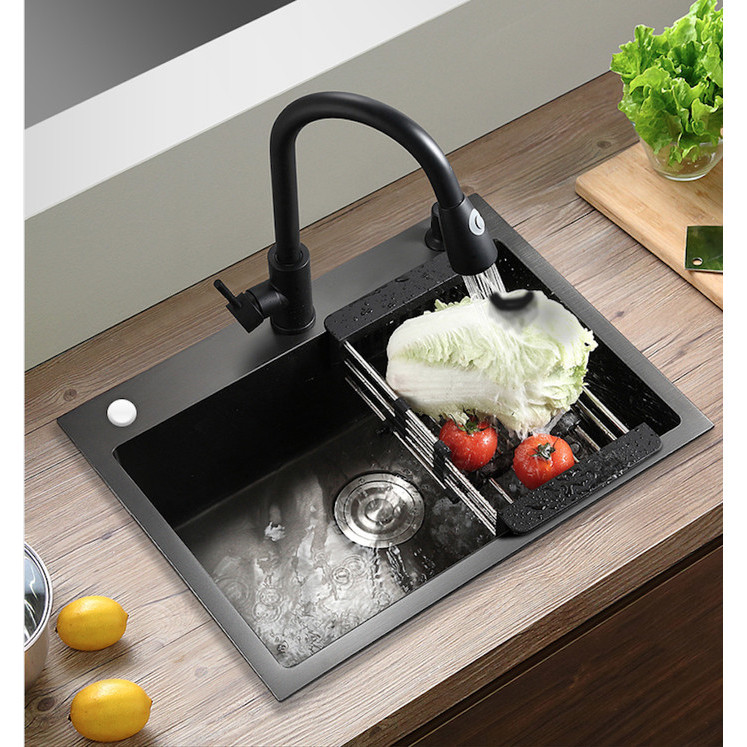 Bak Cuci Piring Hitam Sink Black 5045