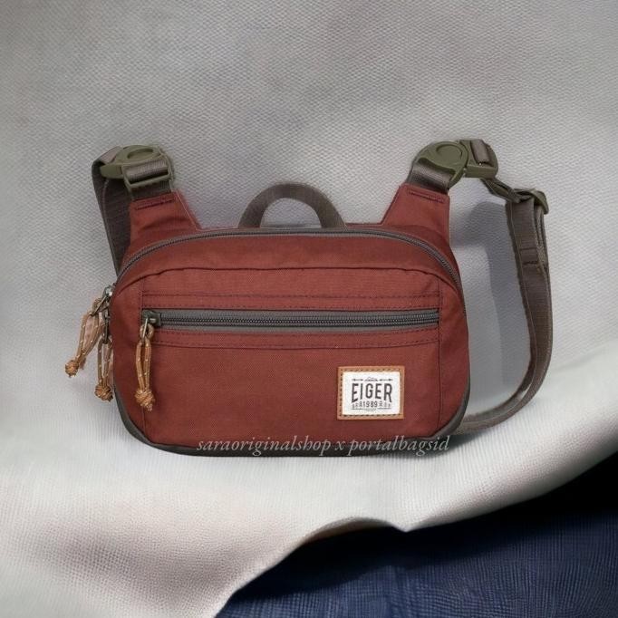 EIGER Grapnel Pouch Travel Waist Bag Tas Selempang Original