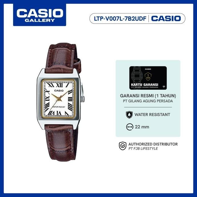 Casio Jam Tangan Wanita General LTP-V007L-7B2UDF Analog Water Resistan