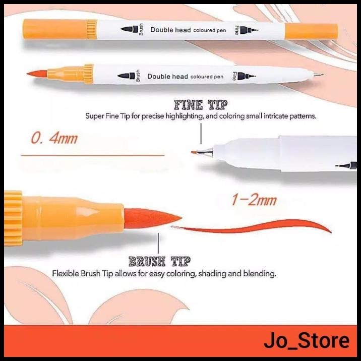 

72 COLORS BRUSH MARKER PEN FINELINER MARKER DUAL TIP BRUSH MARKER PEN