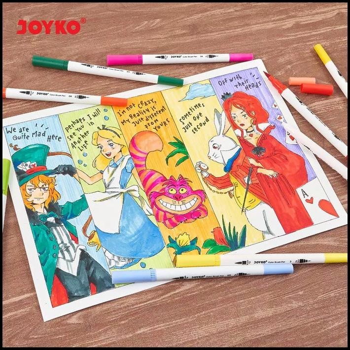 

PENA GEL KUAS COLOR BRUSH PEN JOYKO SET 24 WARNA CLP-07