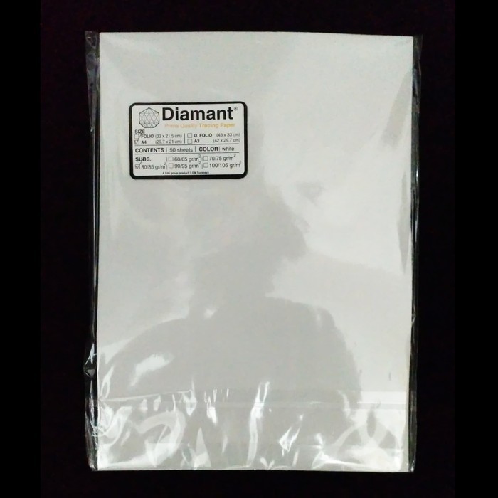 

Kertas Kalkir A4 85 Gr Diamant ( Pak ) Original