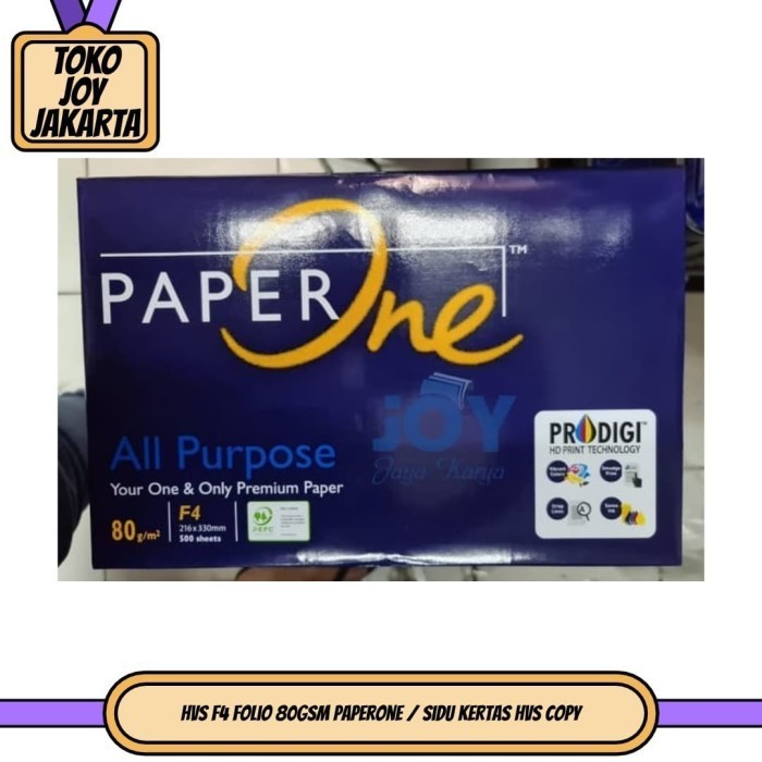 

Hvs F4 Folio 80Gsm Paperone / Sidu Kertas Hvs Copy