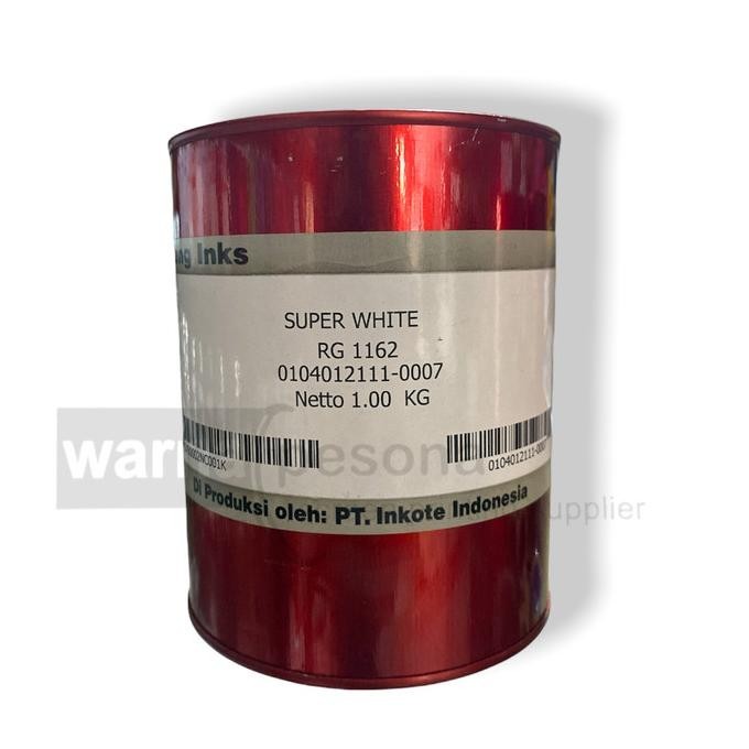 

Cat Tinta Sablon Royal Guard RG 1162 Super White Putih 1Kg