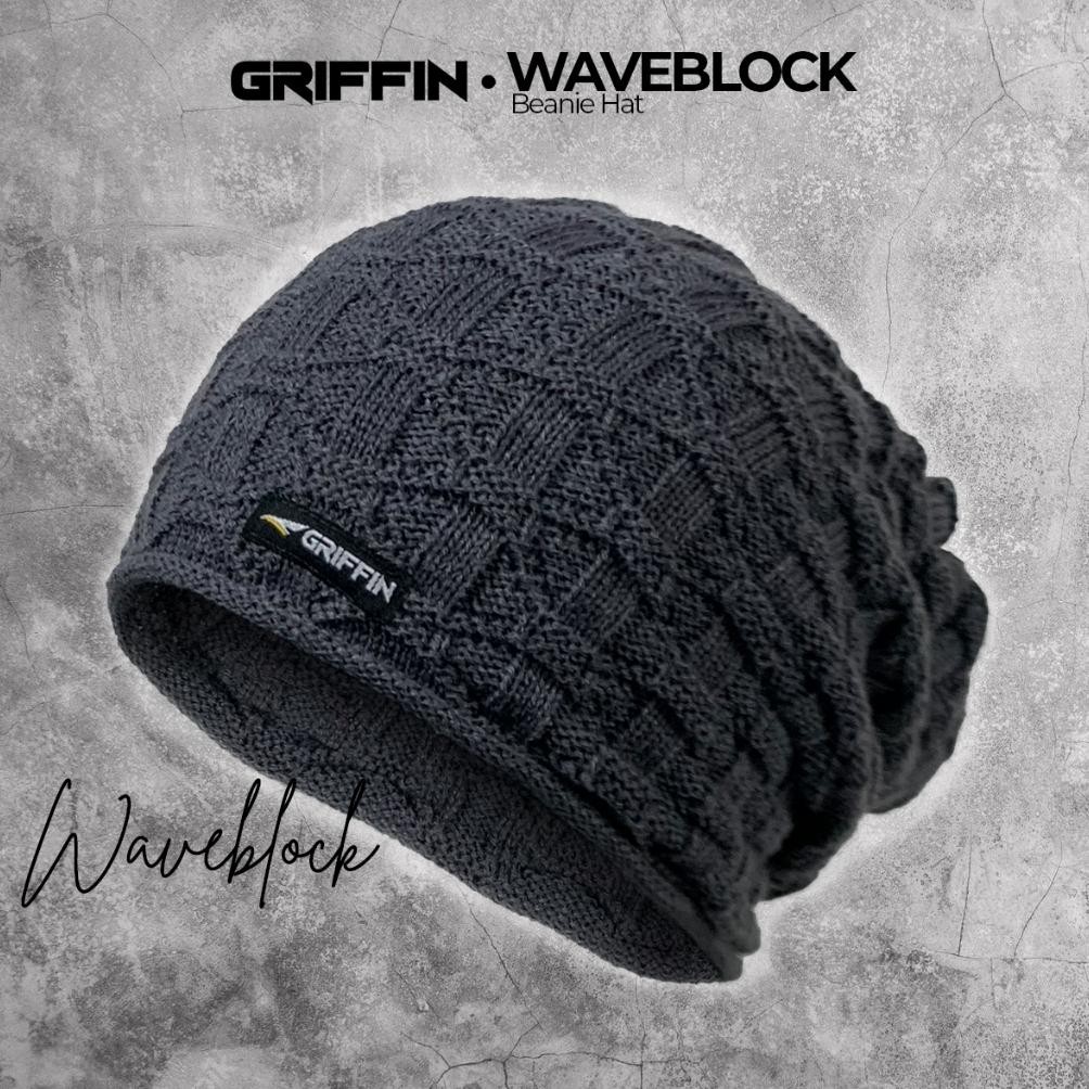 Topi Kupluk Pria Rajut Dewasa Keren Waveblock By Griffin