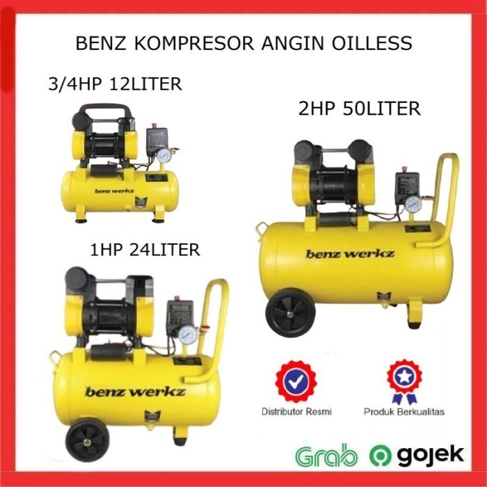 Mesin Kompresor Angin Oiless Silent Kompressor benz werkz