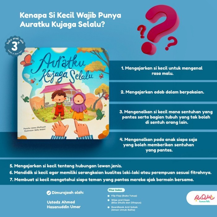 

Buku Anak Auratku Kujaga Selalu (Flip Flap Boardbook)
