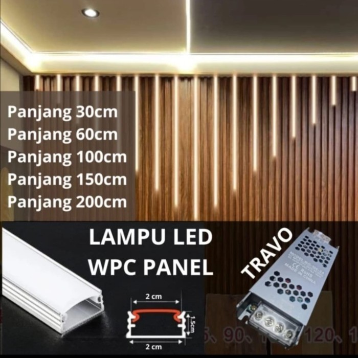 Lampu Led Wpc Panel / Lampu Hias Wpc