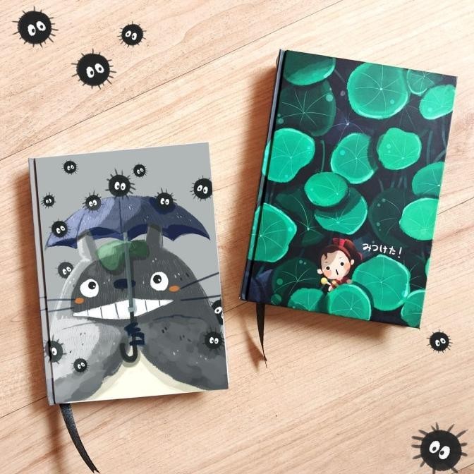 

Notebook buku tulis journal A6 Ghibli Totoro hardcover diary