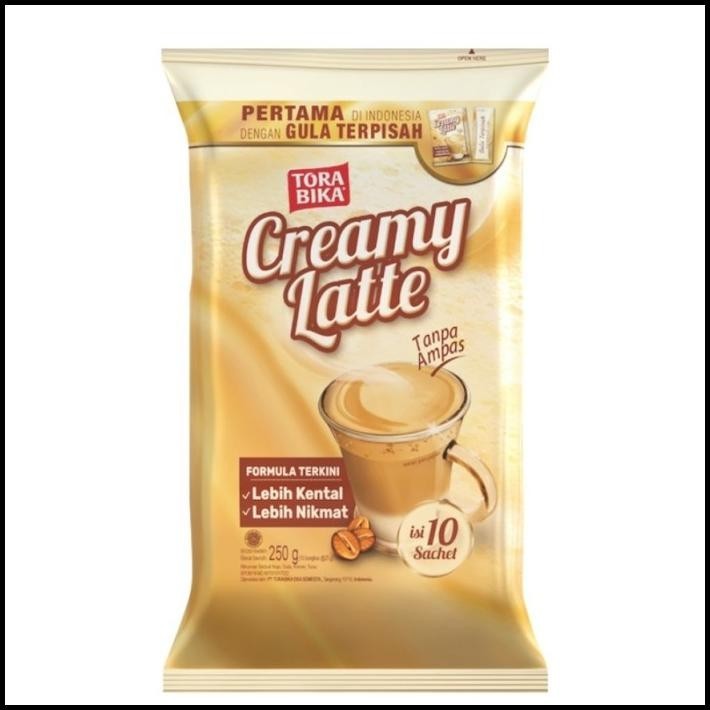 

GRATIS ONGKIR TORABIKA CREAMY LATTE 10X25 G !!!!!!