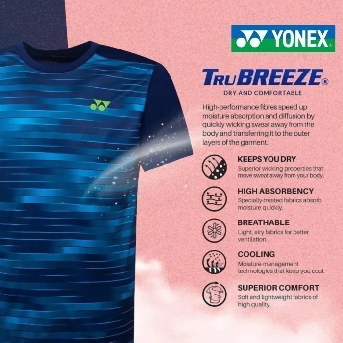 Jersey / Kaos Badminton Yonex Comfort Wear 4 Rm-S902-1873-22-S-Putih