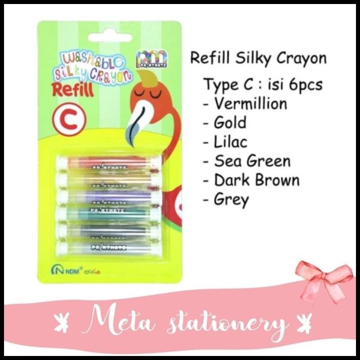 

DISKON ISI ULANG / REFILL NDM PAINTMATE WASHABLE SILKY CRAYON TIPE C !!!!!