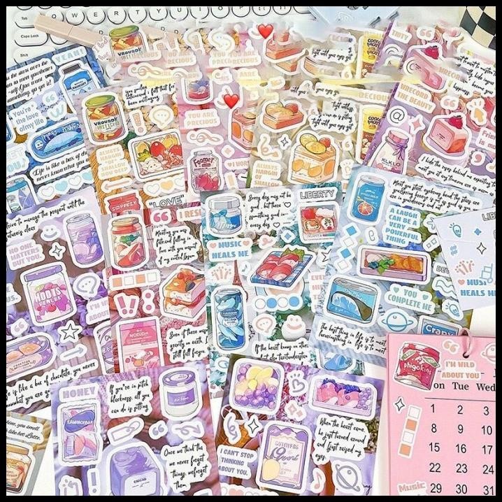 

TERBARU STICKER DEKORASI JOURNAL SCRAPBOOK DIY ANTI AIR DAILY LIFE THEME BUJO !!!!!