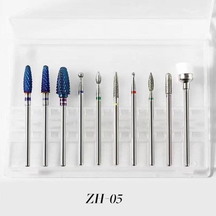PREMIUM SET NAIL DRILL BITS / MATA BOR E FILE NAIL DRILL KOMPLIT SET