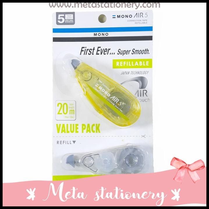 

BEST DEAL TIPEX / CORRECTION TAPE TOMBOW MONO AIR 5MM BONUS REFILL !!!
