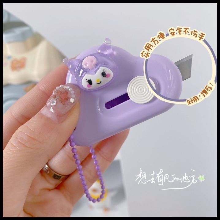 

HOT DEAL CUTTER MINI LUCU CLOUD SANRIO STYLE PISAU KERTAS CUTTER PEMBUKA PAKET