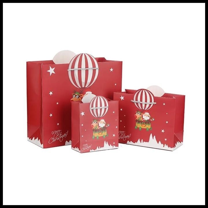 

TERMURAH KANTONG L HADIAH KADO NATAL SOUVENIR PACKAGING BAJU COOKIES GOODIE BAG !!