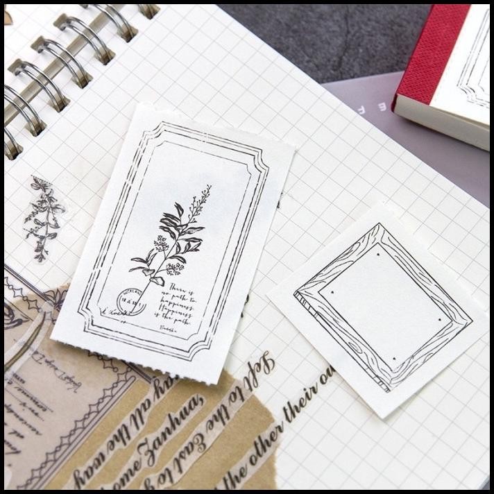 

HOT DEAL 50 LEMBAR KERTAS MEMOPAD 02 VINTAGE MEMO NOTE PAPER SCRAPBOOK KERTAS