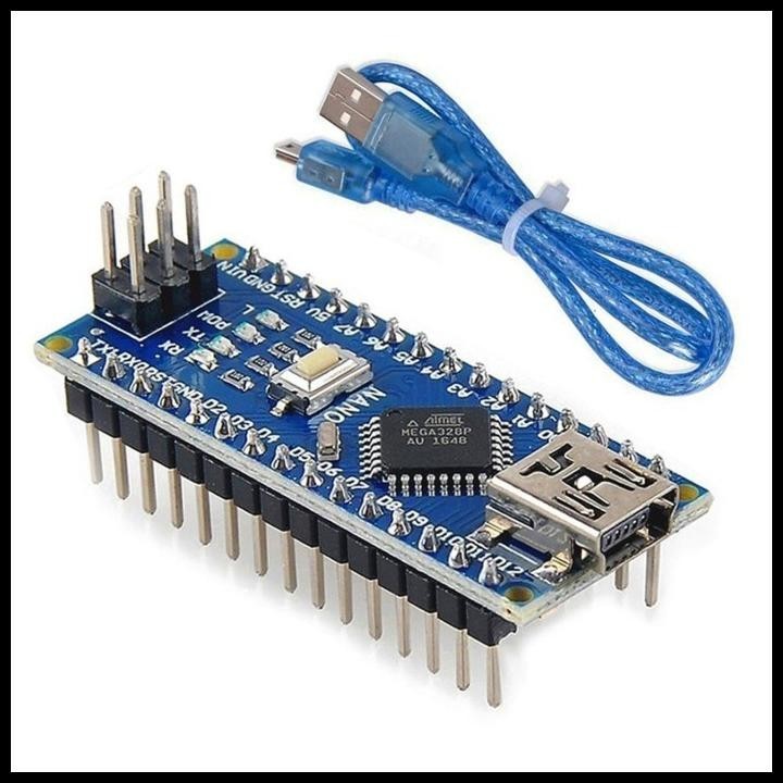 TERBARU ARDUINO COMPATIBLE - ARDUINO NANO V3+KABEL 