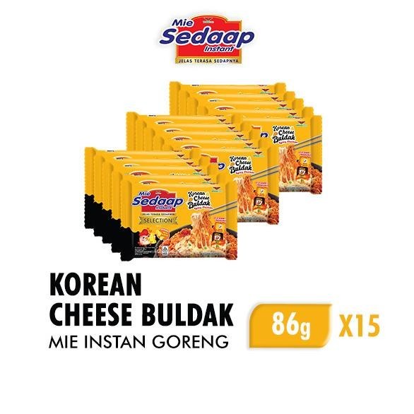 

TERBARU SEDAAP MIE INSTAN GORENG KOREAN CHEESE BULDAK 86GR X 15 !!!!!