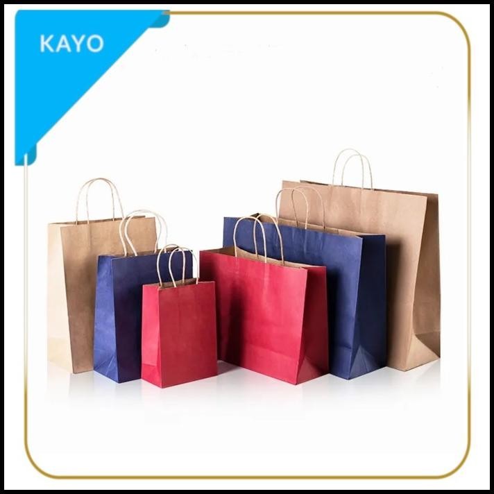 

DISKON XL PAPER BAG WARNA KANTONG KARTON POLOS, KANTONG KOTAK SOUVENIR ZAKKA !!!