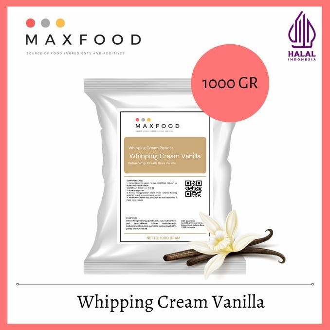 

READY STOCK 1 KG WHIPPING CREAM VANILLA / BUBUK WHIP CREAM RASA VANILLA !!!!!
