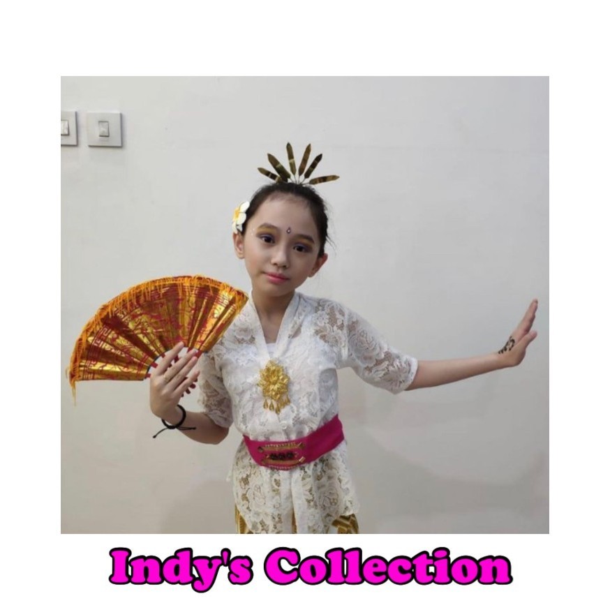 Sewa Baju Adat Bali Putih Anak Perempuan