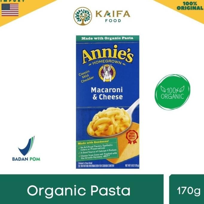 

BIG SALE ANNIE'S MACARONI & CHEESE ( CLASSIC CHEDDAR )170GR !!!!!