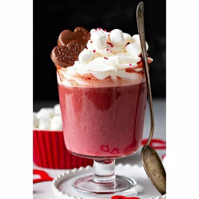 

READY STOCK BUBUK MINUMAN RED VELVET POWDER DRINK GOLDEN QUALITY MILKSHAKE CAKE !!!!!