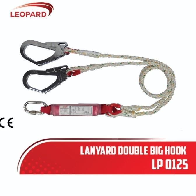 

Single Big Hook Lanyard With Absorber Leopard Lp 0125 Kualitas Premium