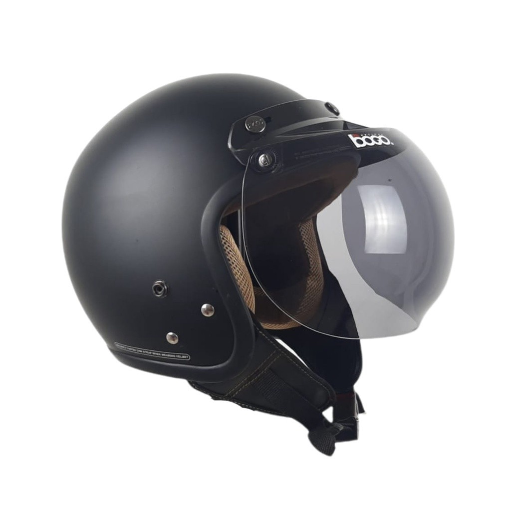 Helm SNI Helem Carglos Dewasa Retro Kaca Bogo Ori dan Datar Injak